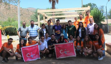 Jóvenes de Trabajos Voluntarios se ganaron el afecto de la comunidad de Coinco y su Alcalde
